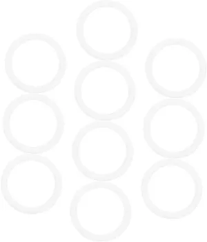 10pcs Round Purse Handles DIY Handbag Accessories for Crochet Bags Sparkly Acrylic Ring Handles Replacement Chain Extender for Shoulder Bags