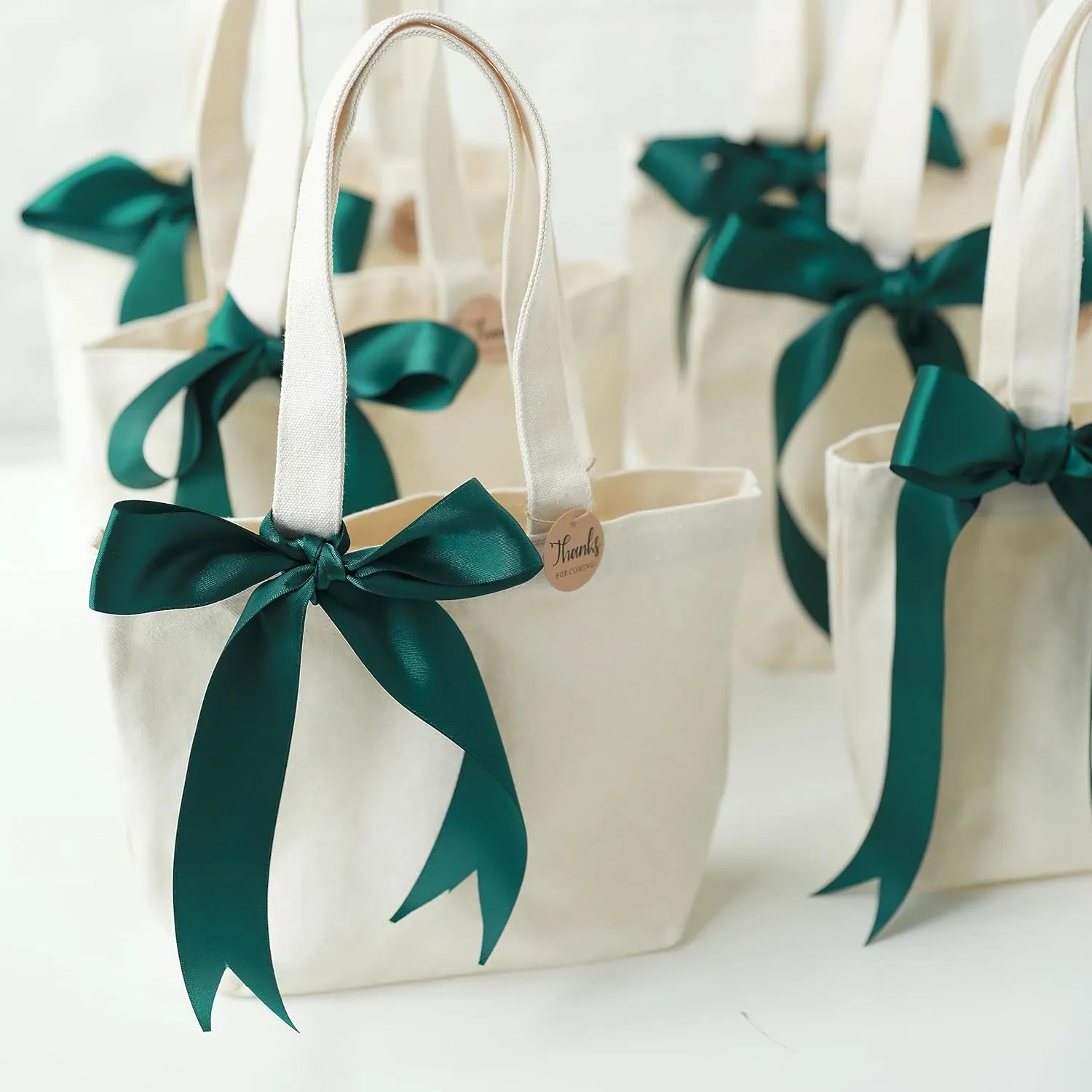 10" x 8" x 3"Mini Canvas Tote Bags for Fabric Painting Cotton Sturdy Bag Heavy-duty Gift Bags