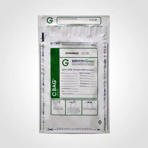 10x14 Small Deposit Bags White Plastic (Package of 100)