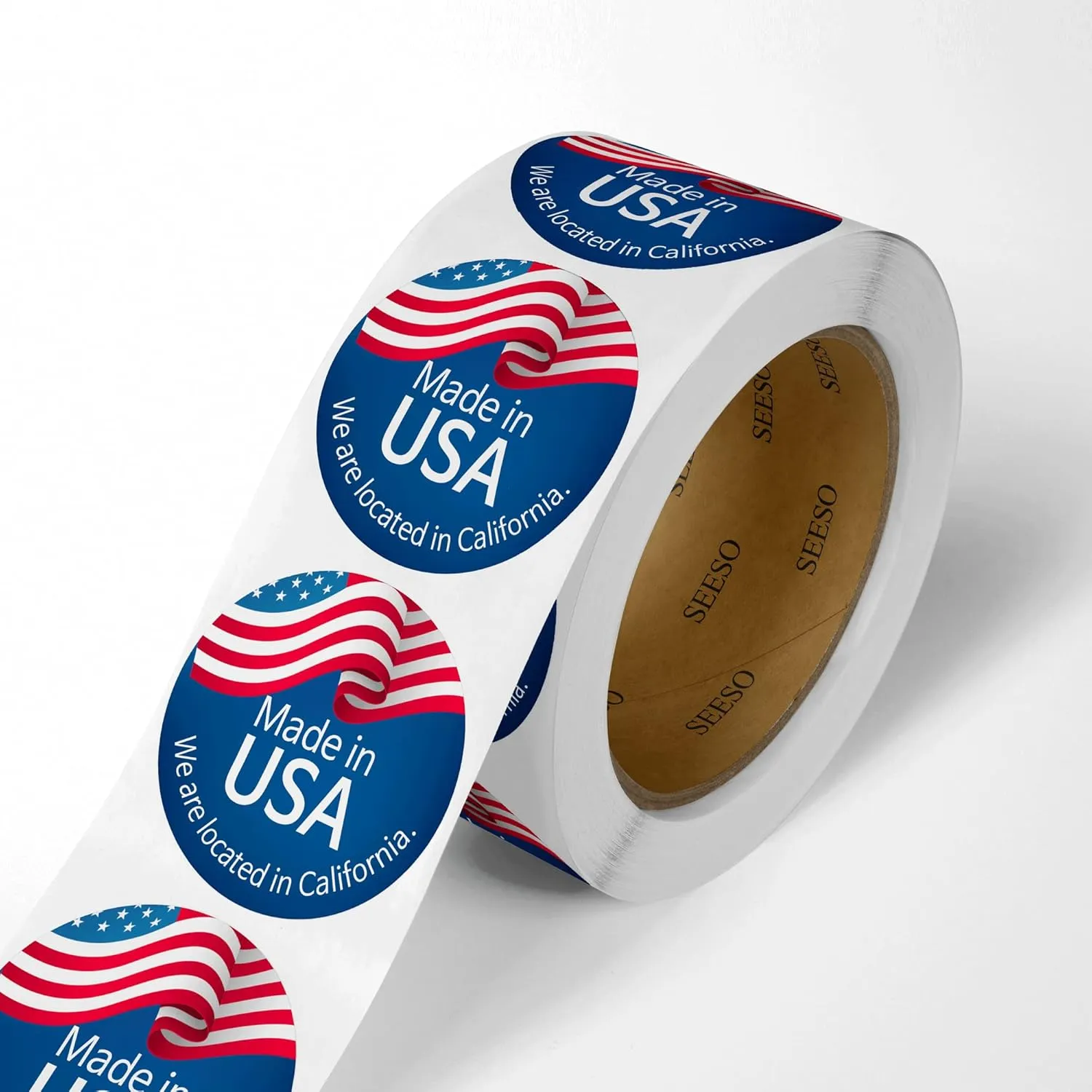 150 Roll Labels Personalized and Custom Design Stickers for Your Business Round Square Heart Star Die-Cut Any Shape and Size with Your Logo Text Image (Glossy Paper)
