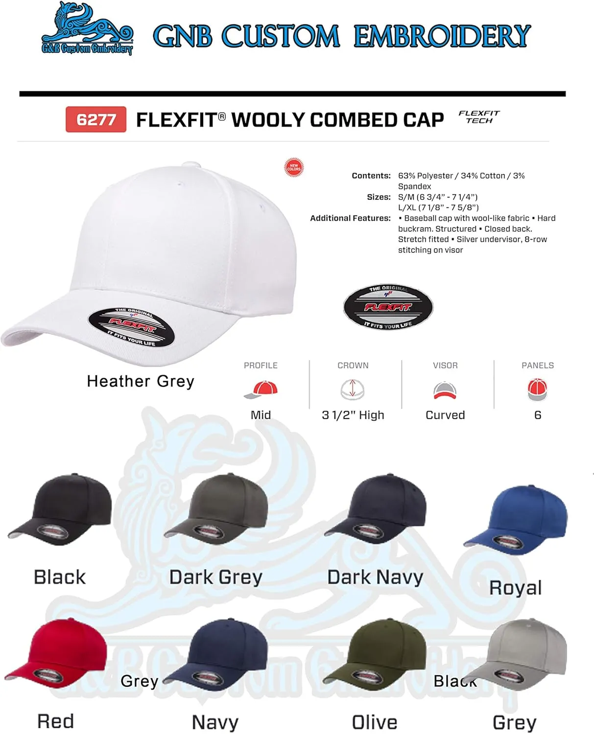 1776 Betsy Ross Flag 13 Star USA Flag Patriotic Flex Baseball Fitted hat - Custom Embroidered 6277/6477 Flex Baseball Fitted hat