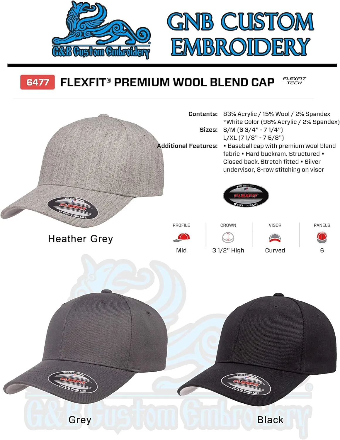 1776 Betsy Ross Flag 13 Star USA Flag Patriotic Flex Baseball Fitted hat - Custom Embroidered 6277/6477 Flex Baseball Fitted hat