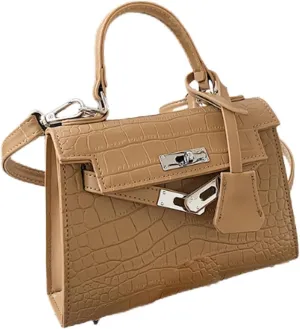 1pcs Cross Body Bag With Crocodile Pattern Portable Small Square Bag Leather Crossbody Bag Shoulder Bag Designer Handbags