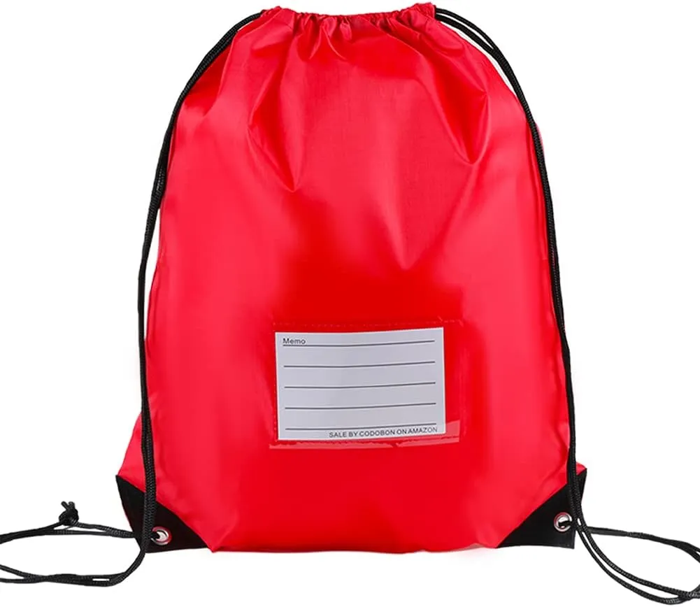 20 Pcs Drawstring Bags,Bulk Draw String Backpack, DIY Gym Sports Cinch Bag Sackpack for Women Men, Red