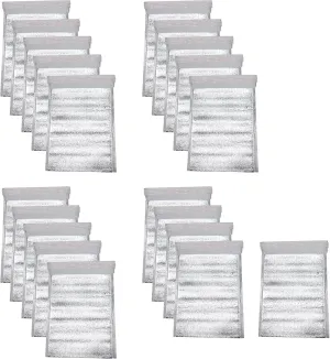 20Pcs Self-Seal Thermal Bubble Mailers 8.5 x 11 Inches Cold Insulated Foil Shipping Bags Waterproof Metallic Bags Food Takeout Bag
