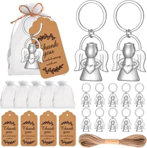 24Pcs Angel Designed keychains Baby Shower Party Favors for Guests