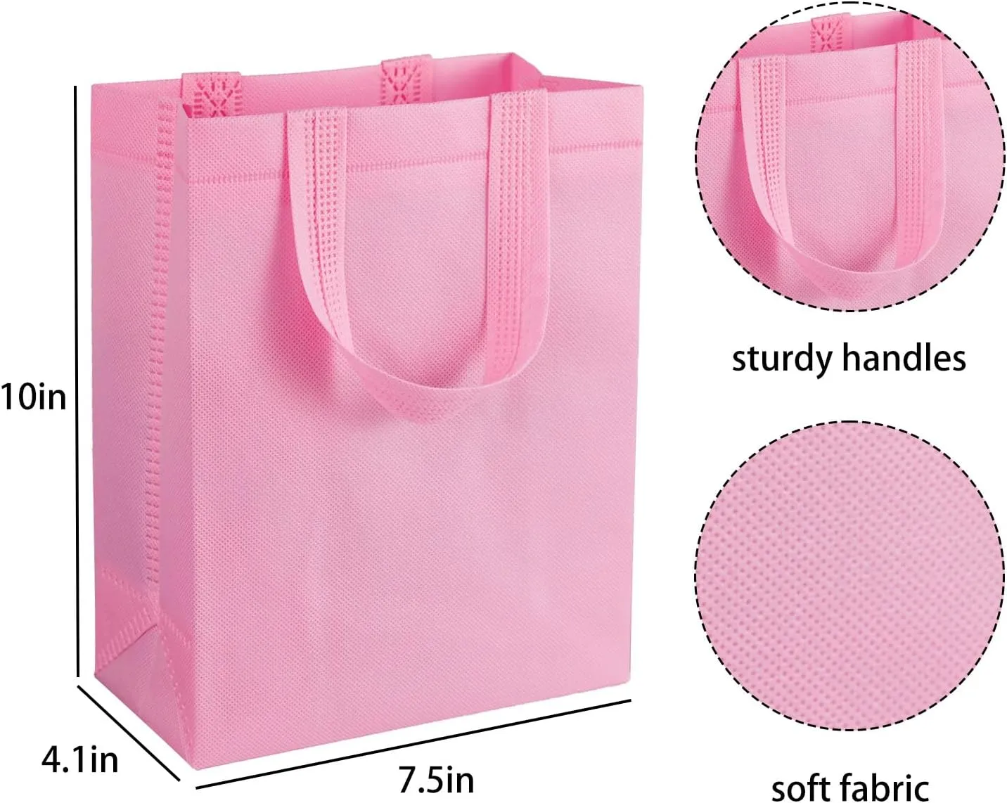 30Pcs Gift Bags Medium Size, Reusable Goodie Bag, Gift Bags with Handles for Party Favors, Birthday, Baby Shower
