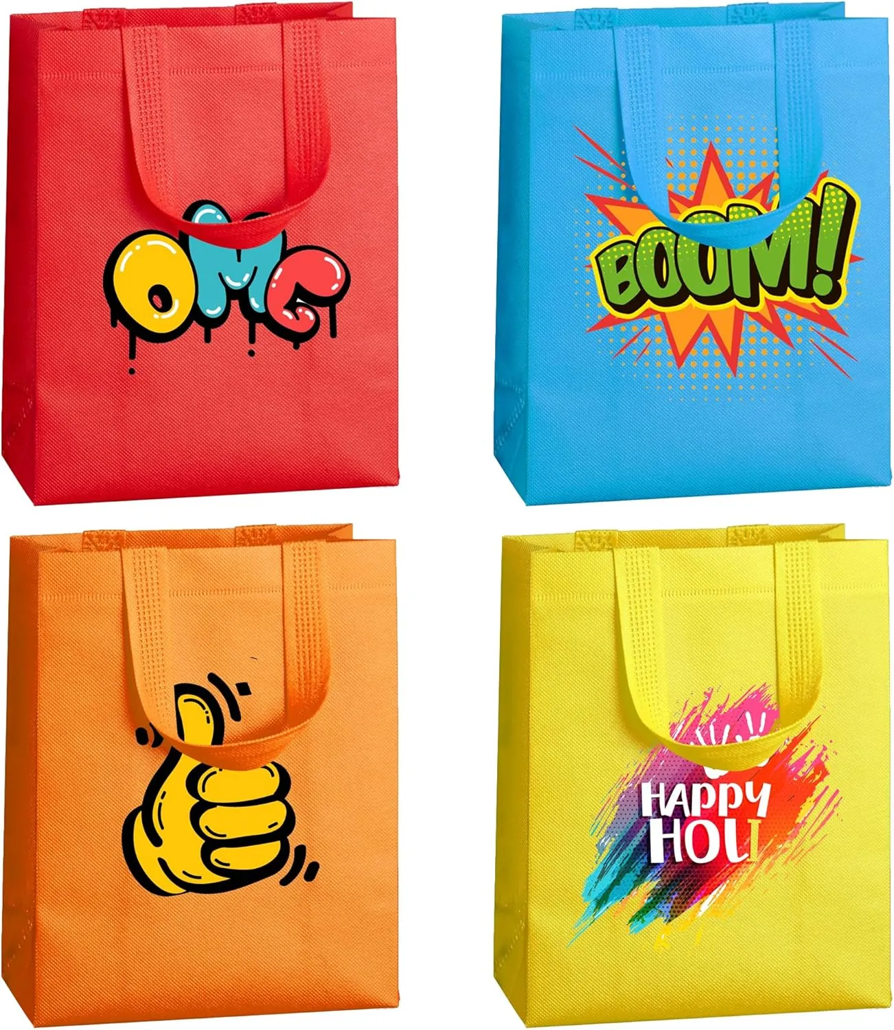 30Pcs Gift Bags Medium Size, Reusable Goodie Bag, Gift Bags with Handles for Party Favors, Birthday, Baby Shower