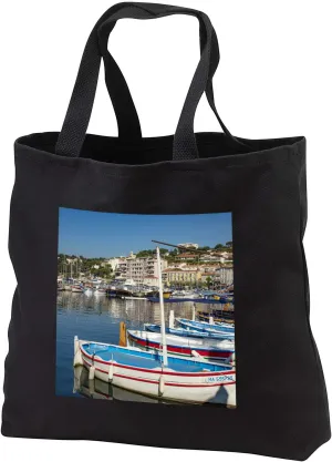 3dRose Cassis, a Mediterranean fishing port in Southern France. - Tote Bags (tb_343763)