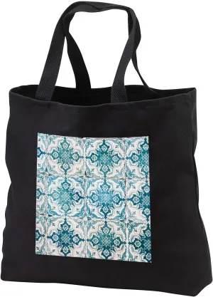 3dRose Portugal, Lisbon. Tiles, Azulejo on exterior wall of house - Tote Bags (tb_330405)