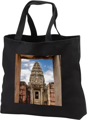 3dRose Thailand. Phimai Historical Park. Khmer temples. Central Sanctuary. - Tote Bags (tb_329560)