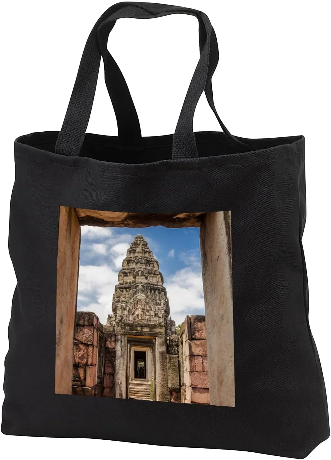 3dRose Thailand. Phimai Historical Park. Khmer temples. Central Sanctuary. - Tote Bags (tb_329560)