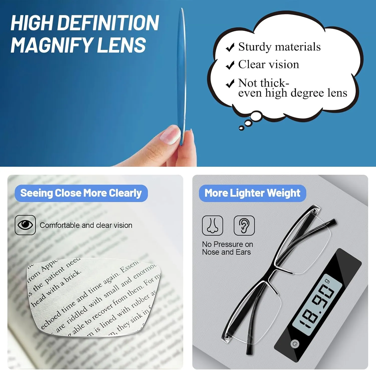 4 Pack Reading Glasses for Women Men Blue Light Blocking Computer Readers Spring Hinge Anti Glare  1.0 1.0 1.25 1.5 1.75 2.0 2.25 2.5 2.75 3.0 3.5 4.0