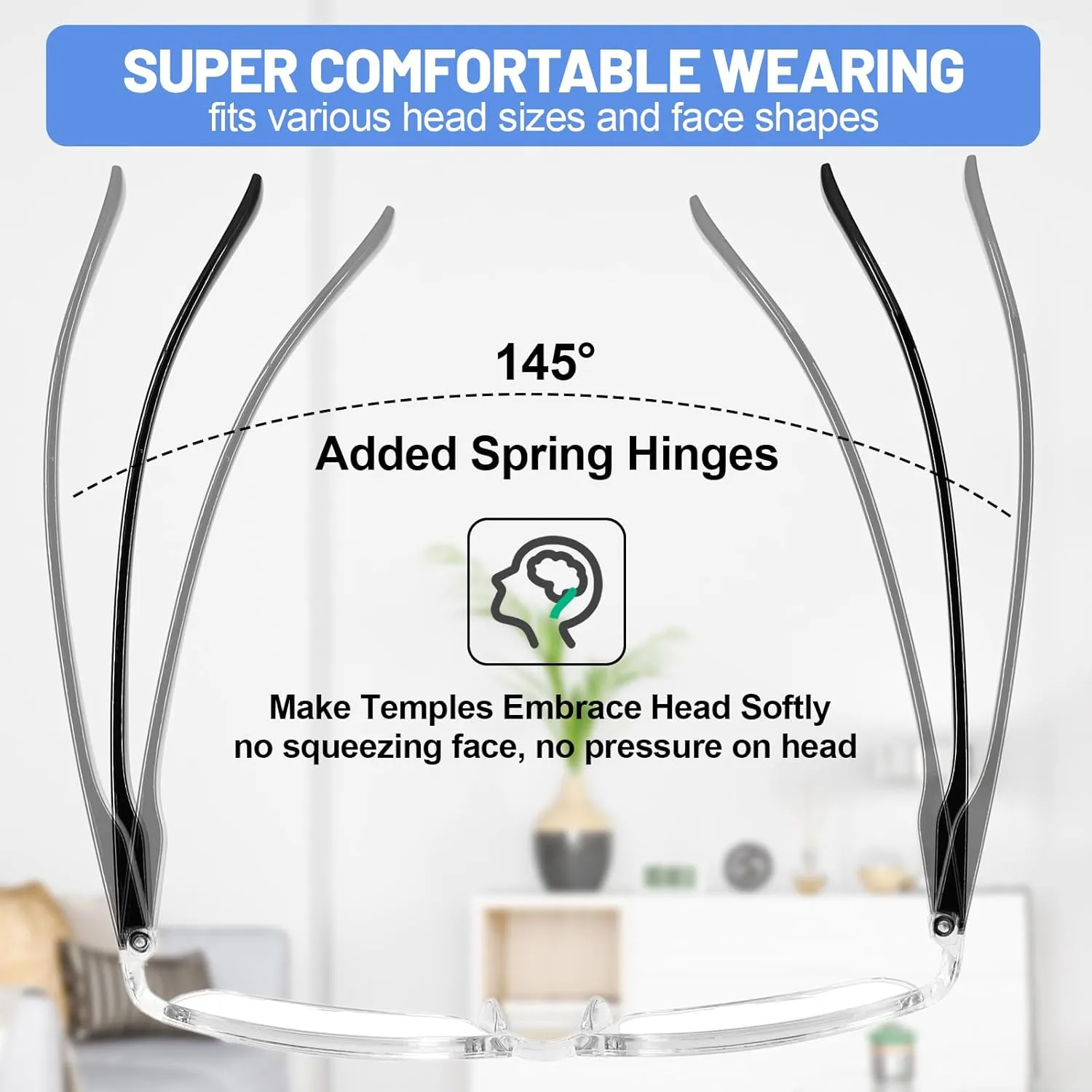 4 Pack Reading Glasses for Women Men Blue Light Blocking Computer Readers Spring Hinge Anti Glare  1.0 1.0 1.25 1.5 1.75 2.0 2.25 2.5 2.75 3.0 3.5 4.0