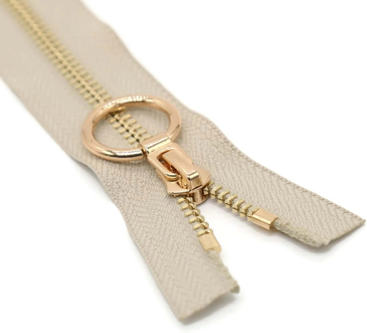 #5 Gold Metal Zipper - 50  Colors - 3 PCS - (4-14 inches) Sizes - Luxury Lightweight Handcraft Metal Zippers Gold Teeth for Purses Bags Pockets Shoes Sewing & Crafts DIY