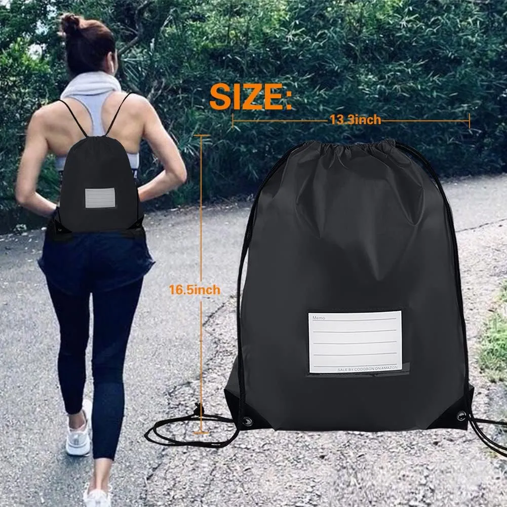 50 Pcs Drawstring Bags,Bulk Draw String Backpack, Cinch Bag Sackpack for Travel Gym Sport, 10 Colors