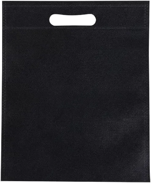 50Pcs Die Cut Non Woven Bags, Eco Friendly Flat Mouth Tote Bags, Non Woven Fabric Garment Bags, Premium Quality Reusable Gift Bags, Multi Color Reusable Tote Gift Bags for Shop