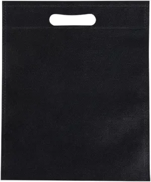 50Pcs Die Cut Non Woven Bags, Eco Friendly Flat Mouth Tote Bags, Non Woven Fabric Garment Bags, Premium Quality Reusable Gift Bags, Multi Color Reusable Tote Gift Bags for Shop