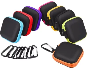 8 Pieces in Ear Bud Earphone Headset Headphone Case Mini Storage Carrying Pouch Bag