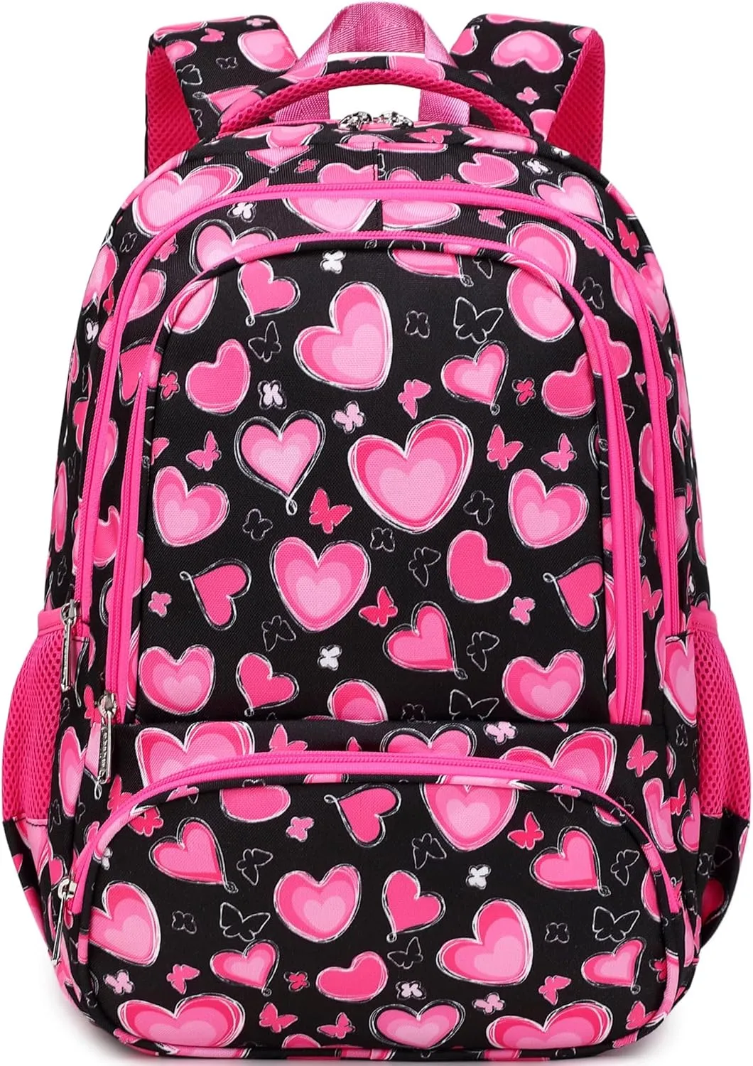 abshoo Lightweight Heart Girls Backpack For School Elementary Kindergarten Kids Bookbag School Bags Pink (Heart)