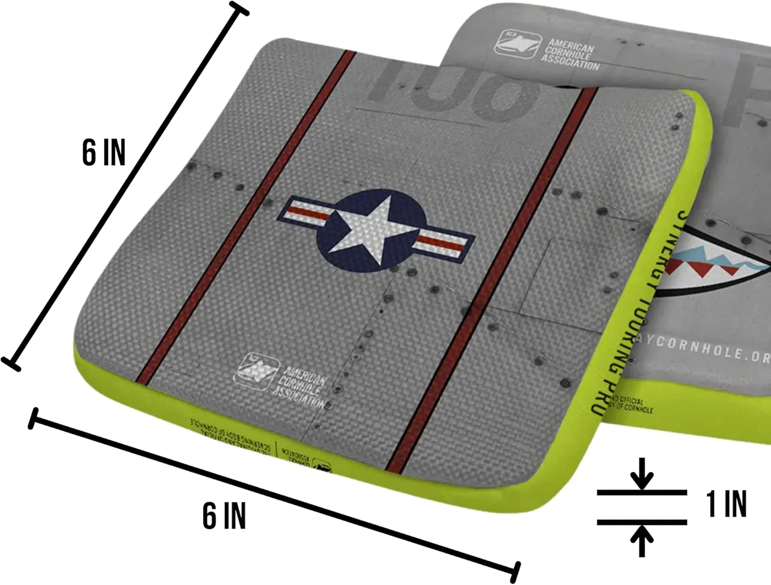 ACA Synergy Edge Professional Cornhole Bags Dual Sided 6x6 Bomber