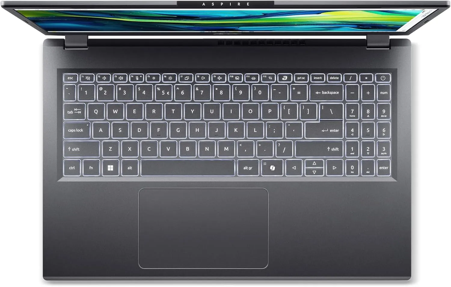 Acer Aspire 15 Laptop | 15.6" Full HD 1920 x 1080 IPS | Intel Core 5 Processor 120U | Intel Graphics | 16GB LPDDR5 | 512GB Gen4 SSD | Wi-Fi 6E | AI PC | Copilot Key | Backlit Keyboard | A15-51M-59QV