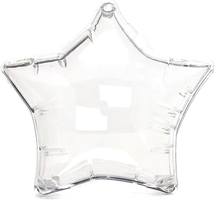 Acrylic Evening Clutch Purse Star Shape Unique Evening Crossbody Bag for Women Formal Wedding Prom Party Silver