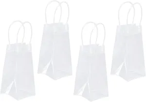 Alipis 4Pcs Leakproof Wine Handbag Portable Bottle Carrier Pouch with Handle for Safe Wine Transportation for Parties Picnics and Outdoor Events