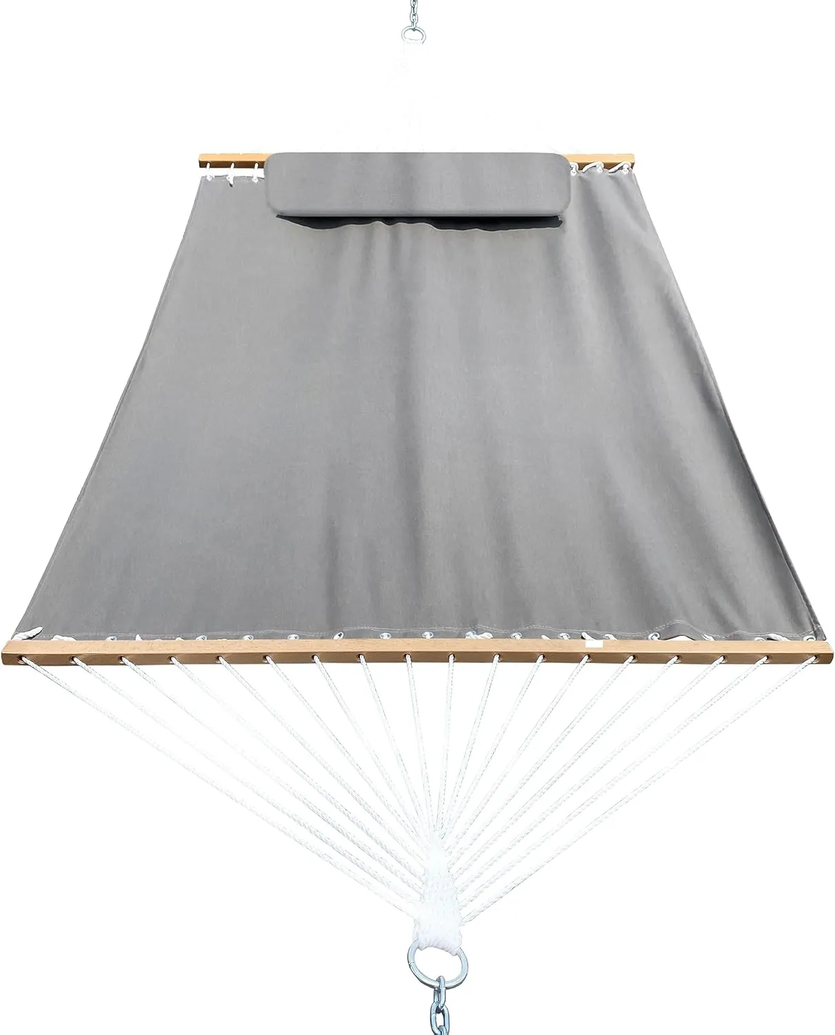 All-Weather Classic Outdoor Hammock with Pillow Deluxe Size Sunbrella® Fabric (Canvas Granite (#5402-0000))
