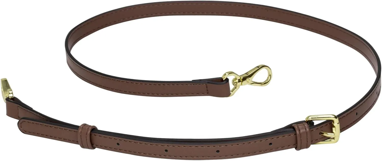 Allzedream Leather Purse Strap Replacement Crossbody Handbag Long Adjustable (Coffee)