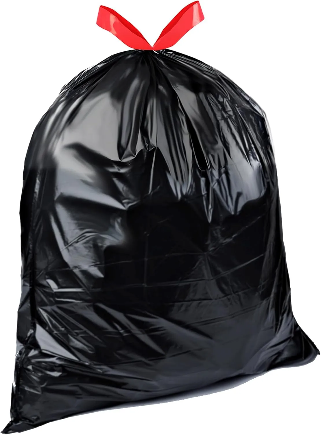 Amazon Basics 39 Gallon Lawn & Leaf Heavy Duty Drawstring Trash Bags, 20% Post Consumer Recycled, 40 Count