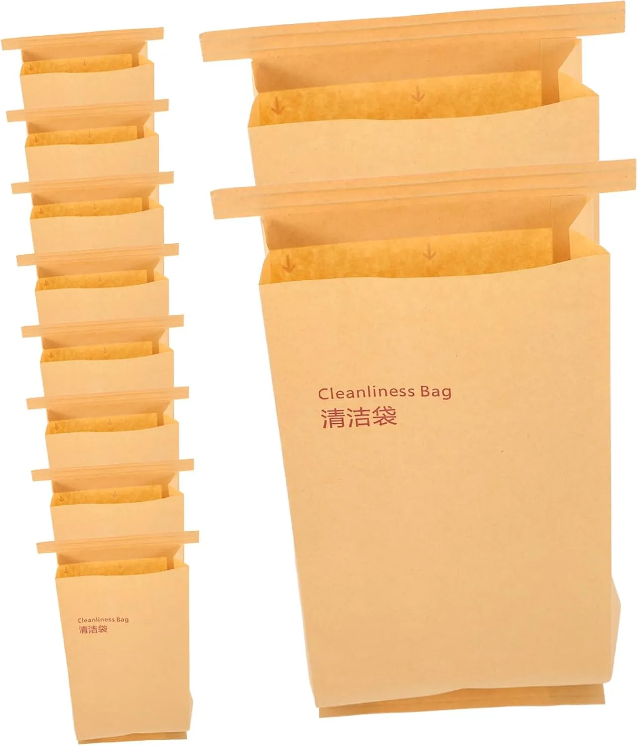 Amosfun Motion Sickness Car Garbage Bags 50pcs Disposable Barf Bags Travel Vomit Bags Easy to Wrap for Emergencies