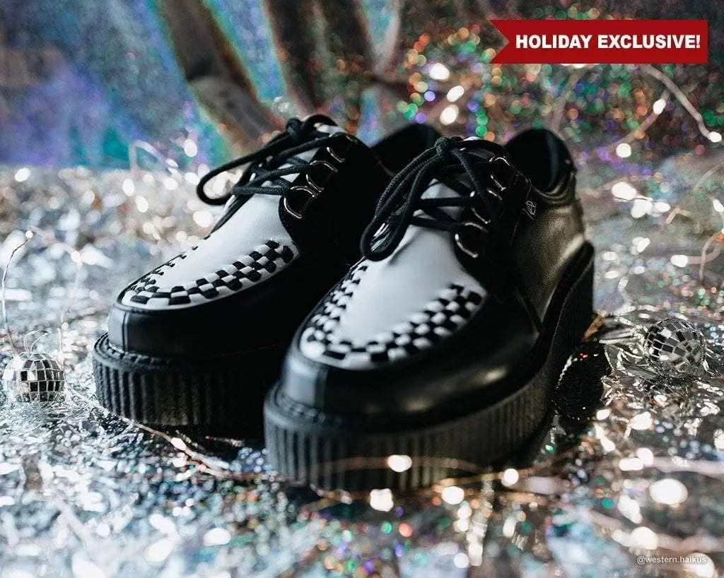 Anarchic T2274 Unisex-Adult Creepers, Black & White Anarchic Creeper - US: