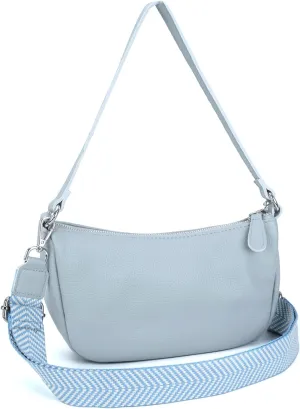 befen Genuine Leather Small Crossbody Bags Purses for Women Pocketbooks Shoulder Bag Satchel Purse with Multi Zipper Pockets
