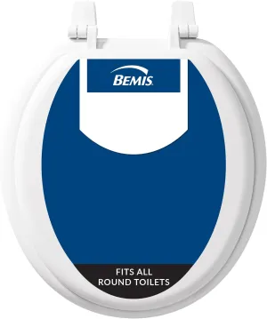 Bemis 400TTA Economy Durable Wood Toilet Seat, Round, White