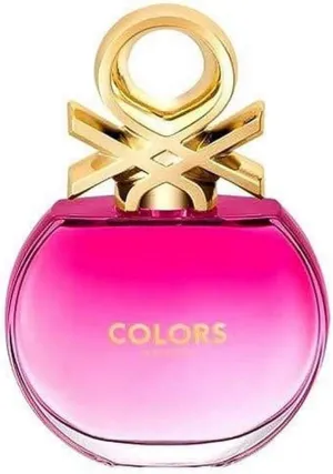 Benetton Colors De Rose Eau De Toilette Spray for Women, 2.7 Ounce