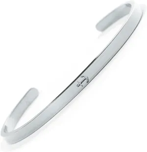 BERGERLIN Symbol Bangle with infinity, heart, anchor, goa, cross, tree of life, compass, clover, peace or yin yang - Sign Bracelet