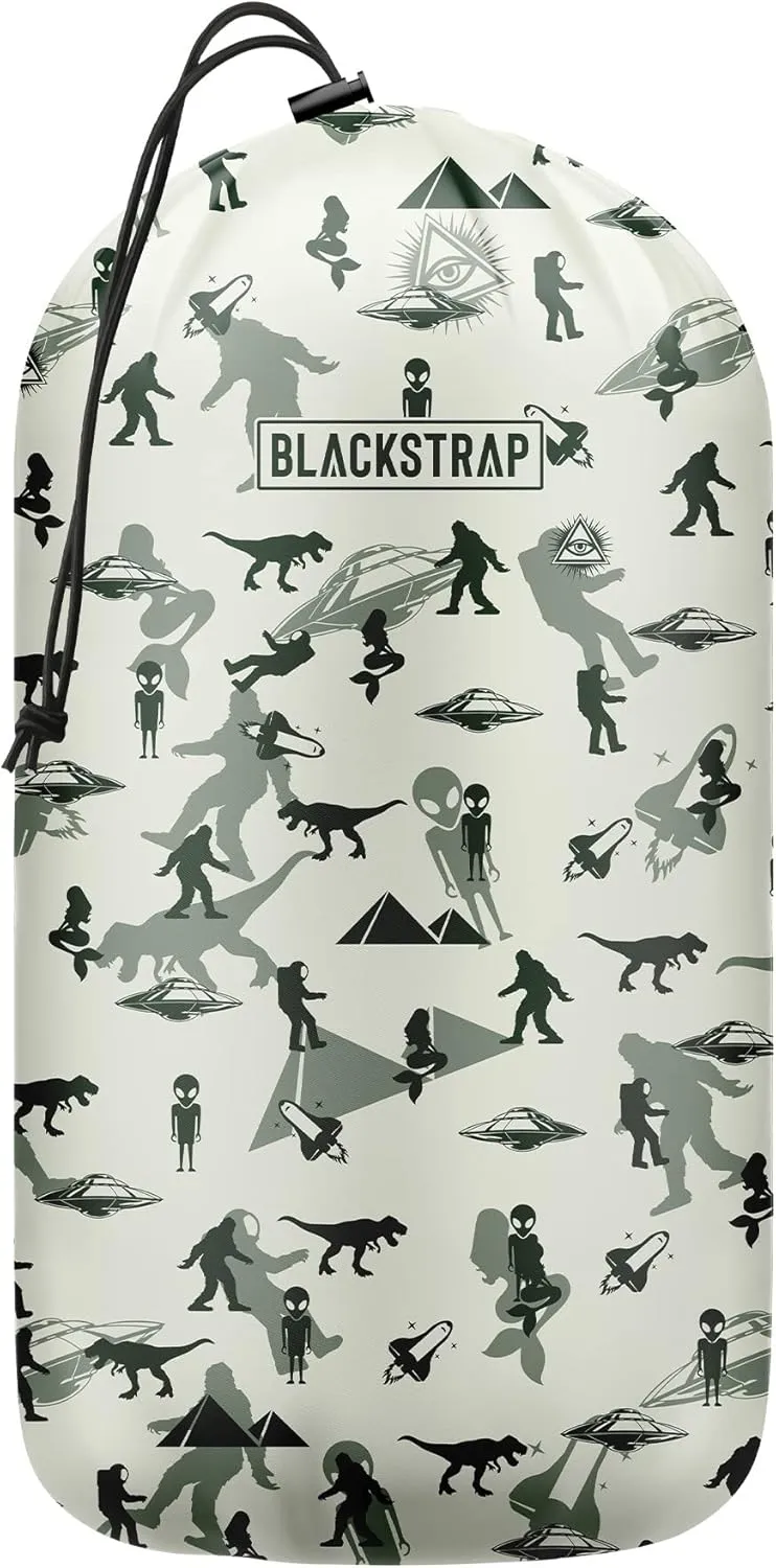 BLACKSTRAP Stuff Sacks (2L, 7L, 12L Sizes), Draw Cord Opening, Compression Bags Made from 100% Upcycled Fabric, Conspiracy 7L