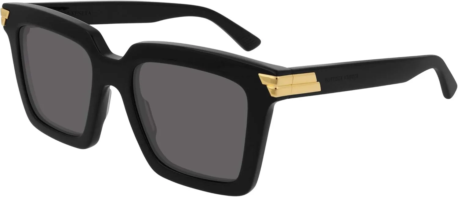 Bottega Veneta Square Sunglasses BV1005S 001 Black/Gold 53mm 1005