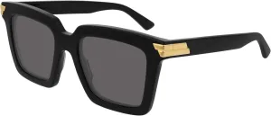 Bottega Veneta Square Sunglasses BV1005S 001 Black/Gold 53mm 1005