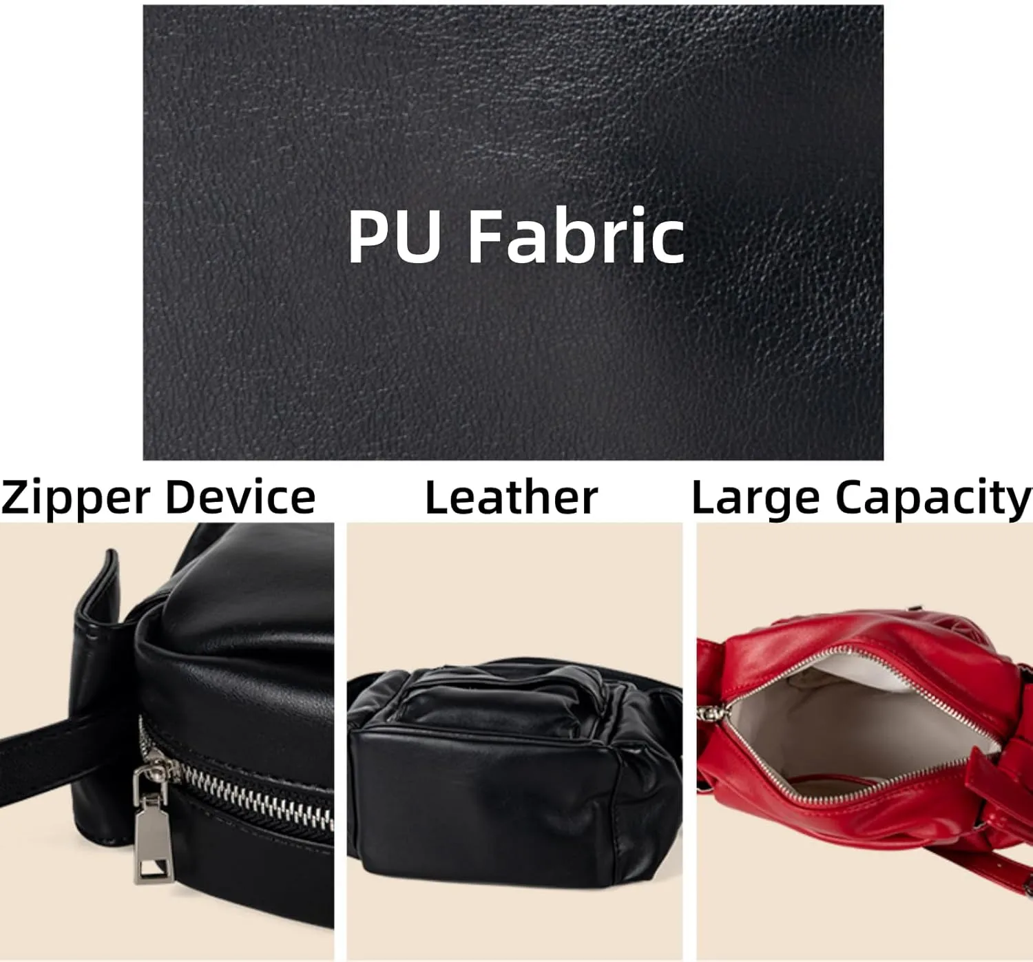 Boxy Soft Leather Crossbody Bag, Versatile Single Shoulder Bag Small Square Bag,Comfortable Handles Bag