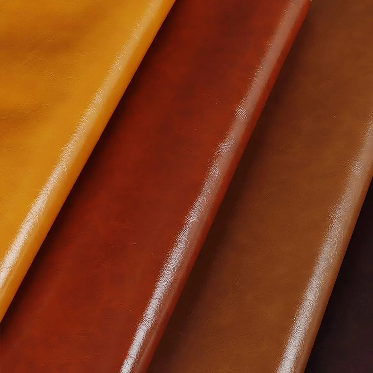 Bright Solid Color Oil Wax Faux Leather Fabric Upholstery by Meter, Waterproof Soft Synthetic PU Fabric for Crafts DIY Headboard Chairs Sofa Repair 138x100cm 54''x39''(Color:18 RED)
