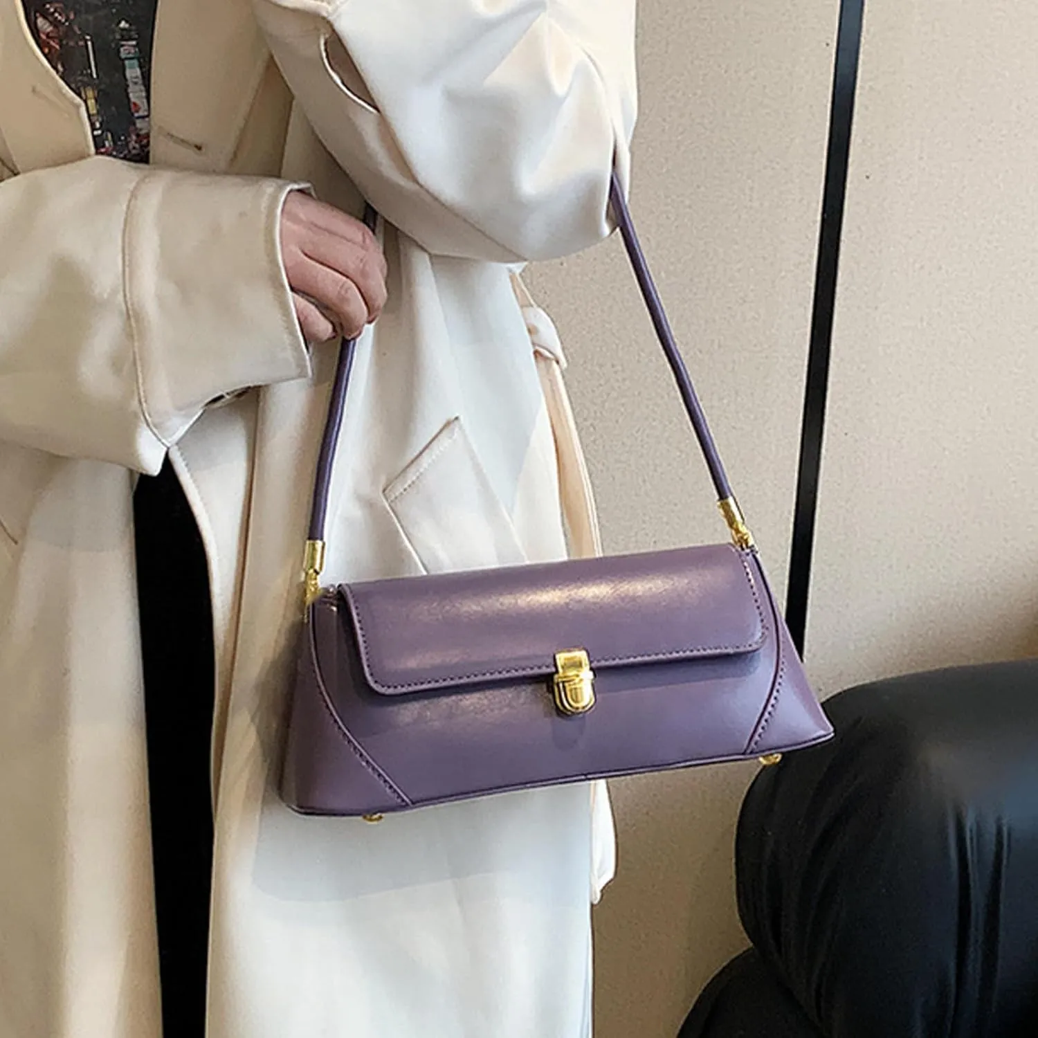 Brown Purses for Women Black Shoulder Purse Vintage Bags Trendy Women's Red Small Tote Handbags