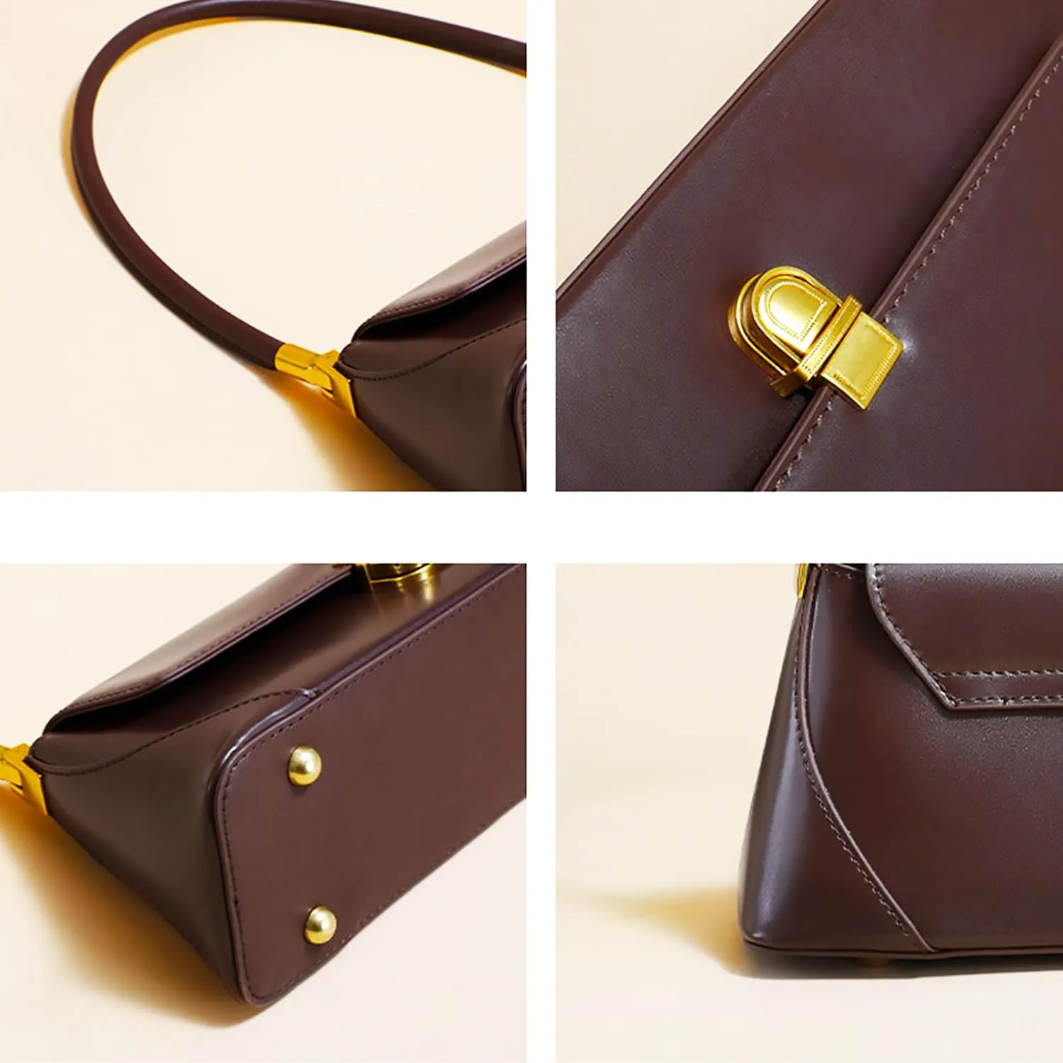 Brown Purses for Women Black Shoulder Purse Vintage Bags Trendy Women's Red Small Tote Handbags