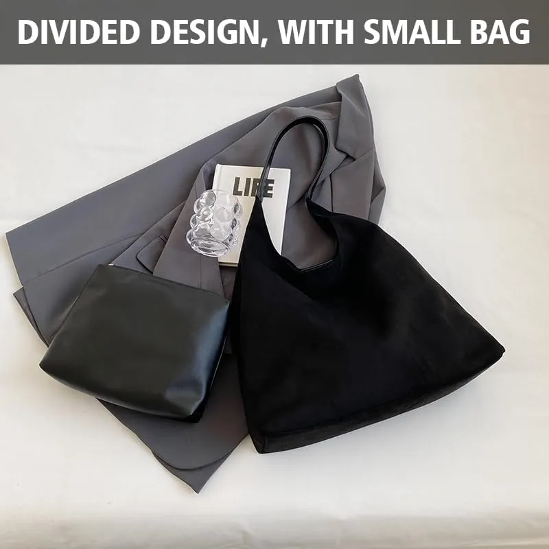 Brown Suede Bags for Women 2024 New Brown Suede Tote Bag for Women Suede Bag Brown Suede Purse Bag