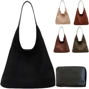 Brown Suede Bags for Women 2024 New Brown Suede Tote Bag for Women Suede Bag Brown Suede Purse Bag