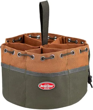 Bucket Boss Parachute Bag Small Parts Bag in Brown, 25001