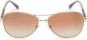 Burberry BE3080 - 114513 Sunglasses LIGHT GOLD W/ BROWN GRADIENT Lens 59mm
