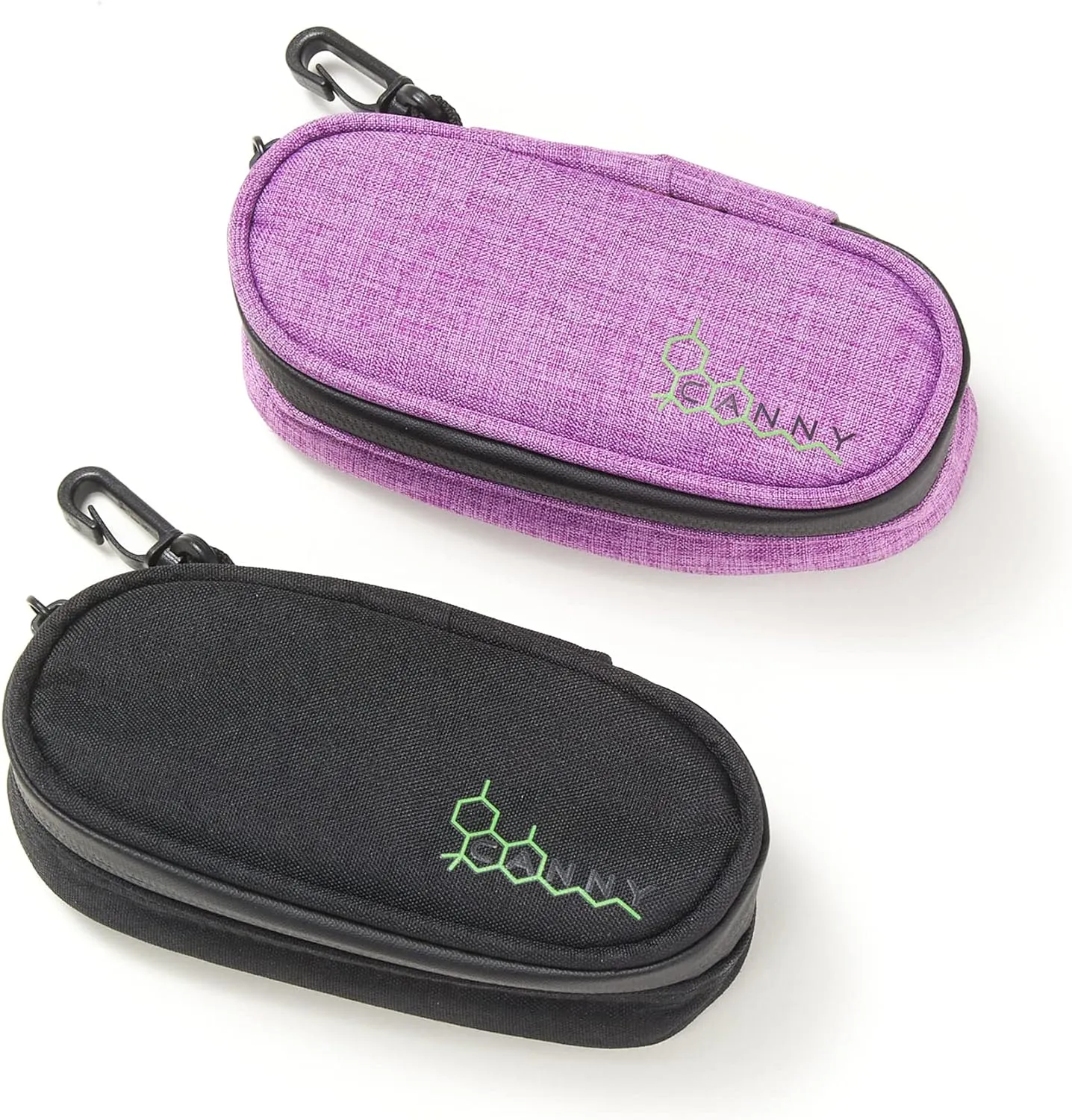 CANNY Stash Tobacco Pipe Bag – Smell Proof Travel Bag – Odor Resistant Protective Case - Storage Container with Activated Carbon - Padded for Glass Pieces (PURPLE)