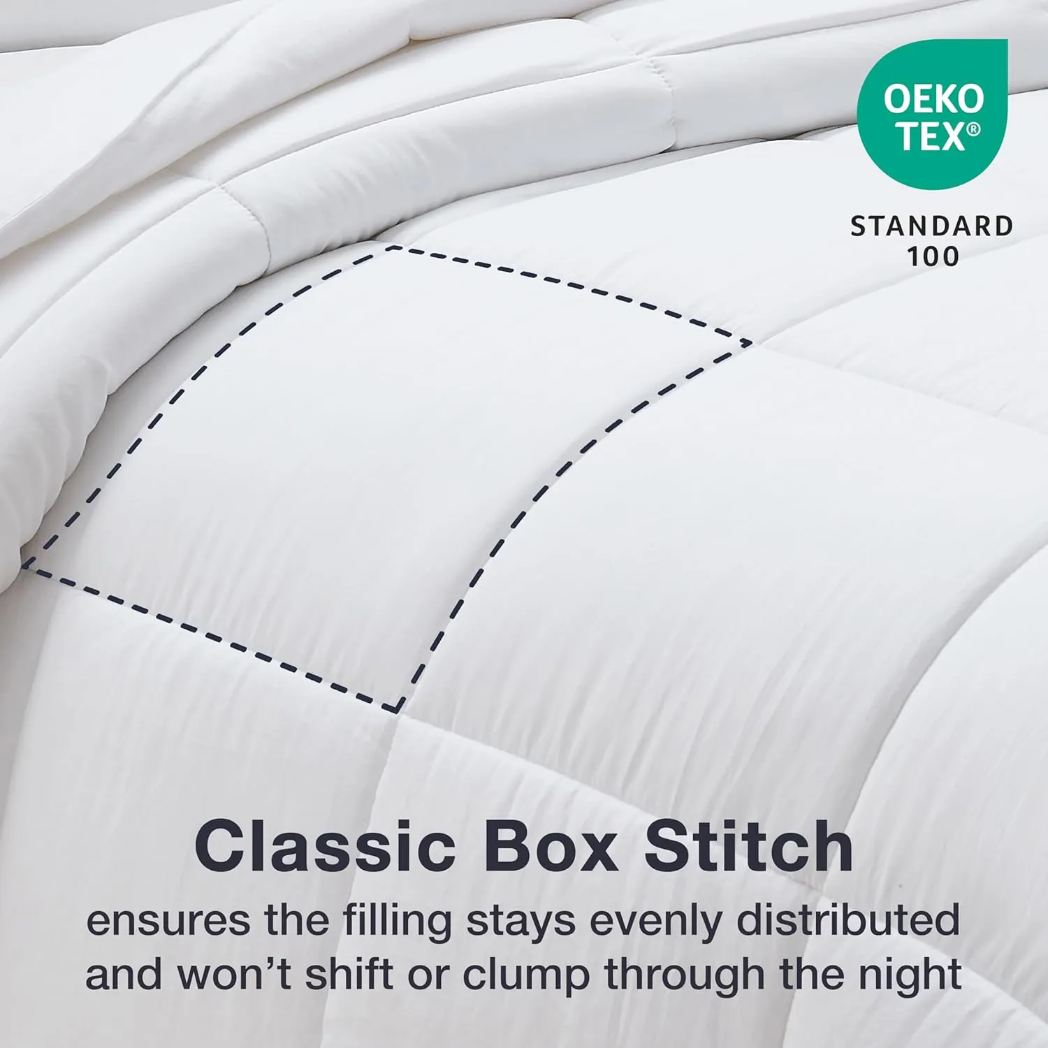 CASUAL LIVING Duvet Insert California King Comforter Cooling Blanket Lightweight Hypoallergenic Reversible White Comforter Box Stitch Fluffy Bedding Down Alternative Machine Washable, Cal King, White